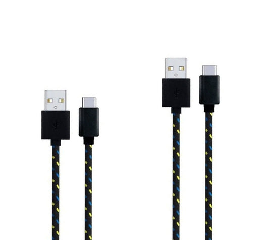 6ft and 10ft Long USB-C Cables , Braided Data Sync Power Wire TYPE-C Cord Fast Charge - NWG74