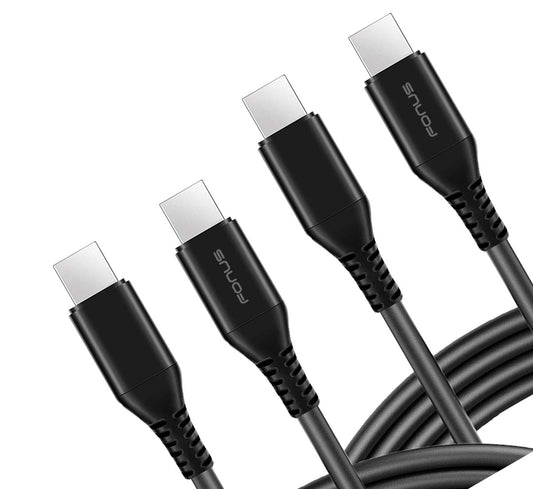 6ft and 10ft Long PD USB-C Cables, Data Sync USB-C to USB-C Power Wire TYPE-C to TYPE-C Cord Fast Charge - NWY66