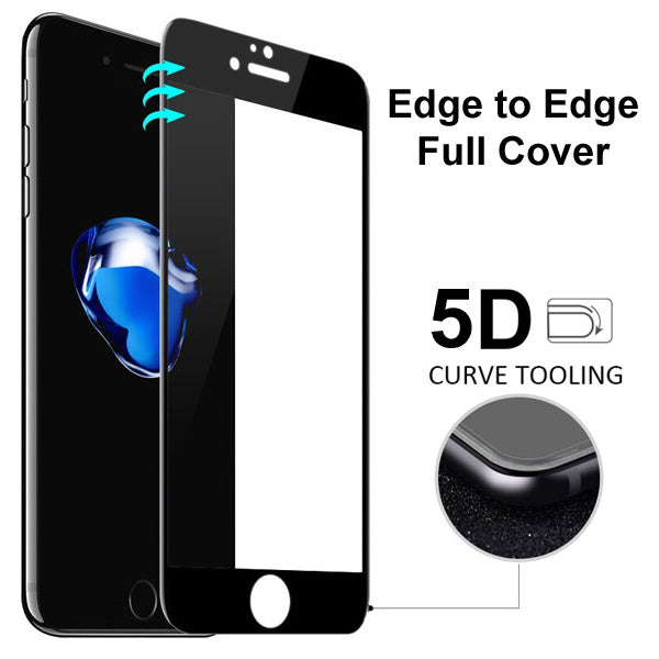 Screen Protector, Bubble Free Full Cover Curved Edge 5D Touch Tempered Glass - NWS93