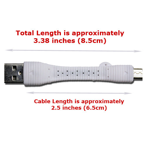 Short USB Cable, Wire Power Cord Charger MicroUSB - NWD20