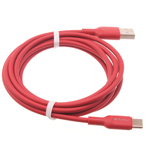 6ft USB-C Cable, Type-C Wire Power Charger Cord Red - NWC15