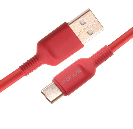 6ft USB-C Cable,  Type-C Wire Power Charger Cord Red  - NWC15 1423-1
