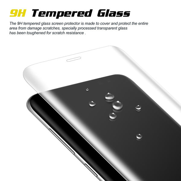 Screen Protector, Bubble Free Full Cover Curved Edge 3D Tempered Glass - NWB81