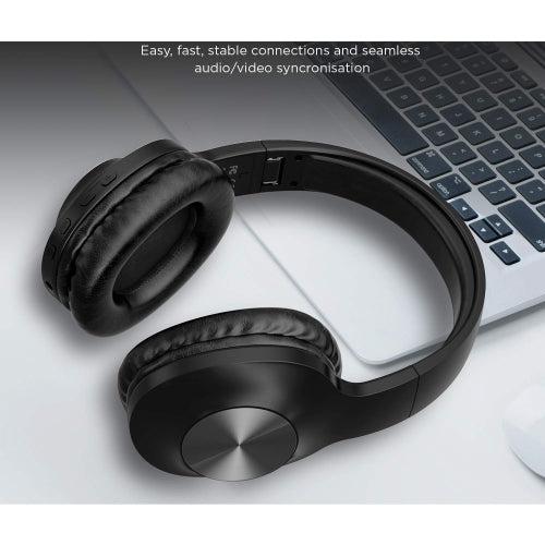 Wireless Headphones, Earphones Hands-free w Mic Headset Foldable - NWL82