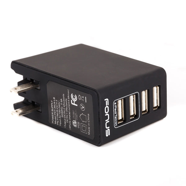 Home Charger, AC Plug Wall 6.8A 4-Port USB 34W - NWK64