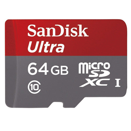 64GB Memory Card, MicroSDXC Class 10 MicroSD High Speed Sandisk Ultra - NWH99