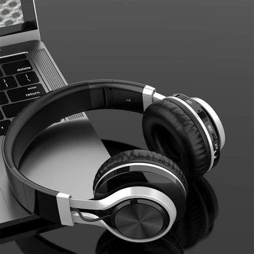 Wireless Headphones, Earphones Hands-free w Mic Headset Foldable - NWL83