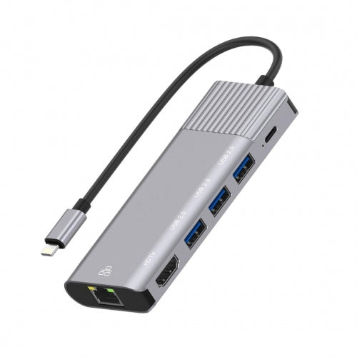 6-in-1 Adapter USB Hub, Ethernet TV Video Hub Charger Port RJ45 Network Port HDTV HDMI - NWG16