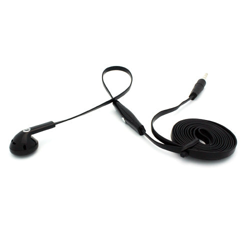 Mono Headset, Flat Headphone 3.5mm Single Earbud Wired Earphone - NWJ88