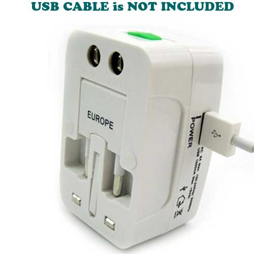 International Charger, AC Power Plug Converter Adapter Travel USB Port - NWD21