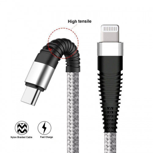 PD Cable, Cord Power Fast Charger USB-C to iPhone 6ft - NWE37