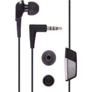 Mono Headset, Single Earbud Headphone 3.5mm Handsfree Mic Wired Earphone - NWB55