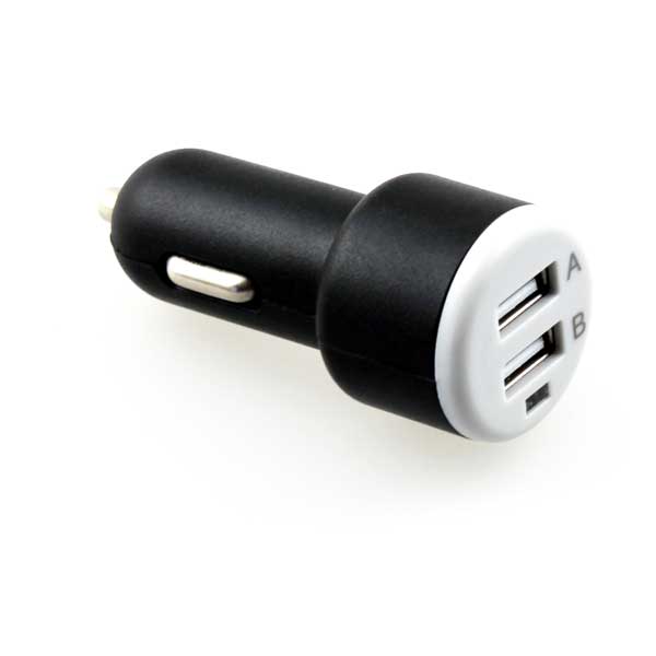 Car Charger, Plug-in Adapter Power DC Socket 2-Port USB - NWS44