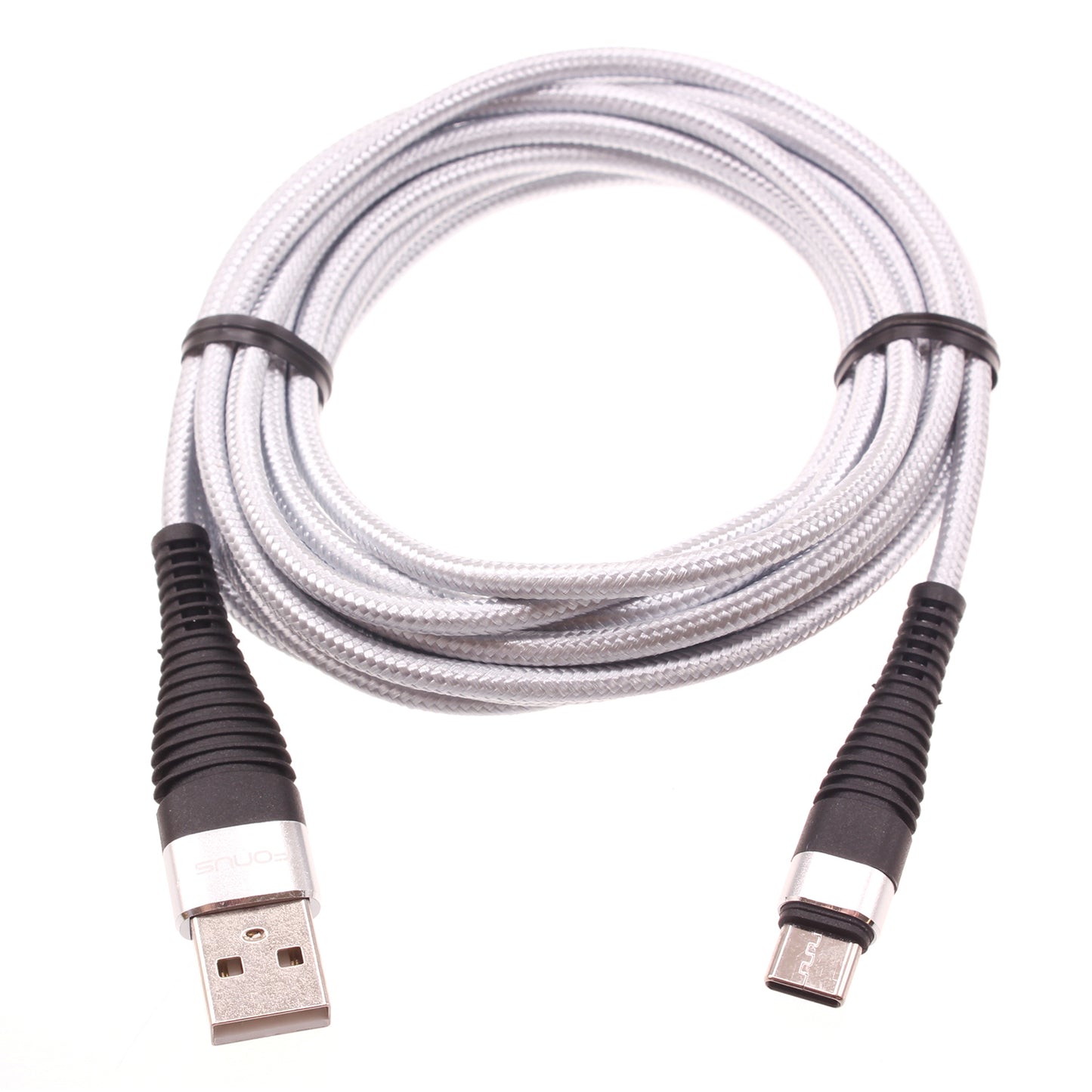 6ft and 10ft Long USB-C Cables, Braided Data Sync Power Wire TYPE-C Cord Fast Charge - NWY70