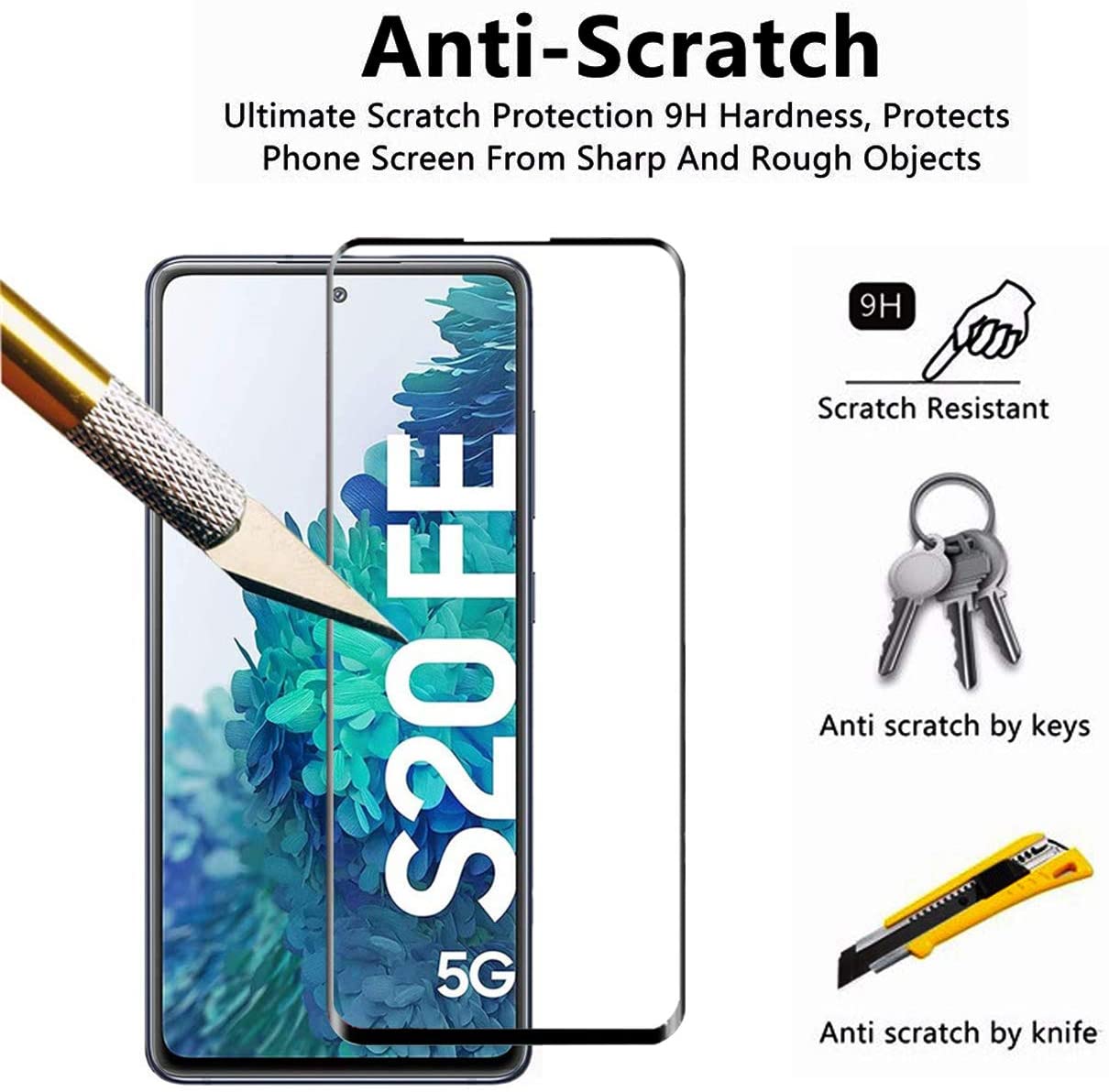 3 Pack Screen Protector, Curved Edge Anti-Fingerprint Matte Tempered Glass Anti-Glare - NW3F65