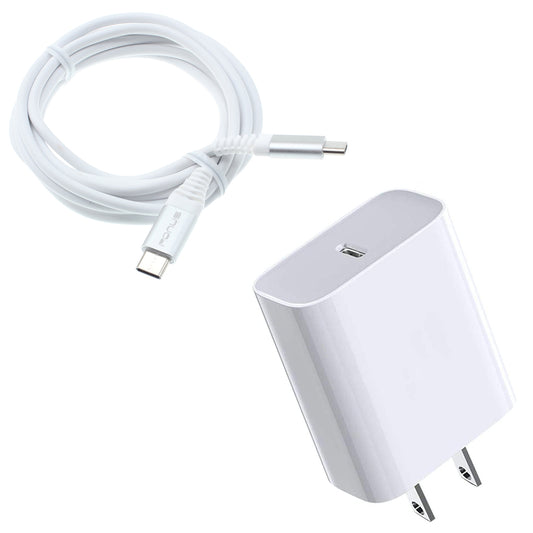 18W Fast Home Charger, Adapter Power Quick 6ft USB-C Cable PD Type-C - NWJ09