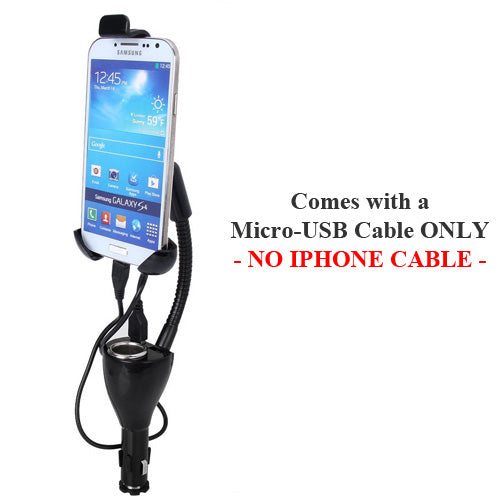 Car Mount, Cradle USB Port DC Socket Holder Charger - NWJ15