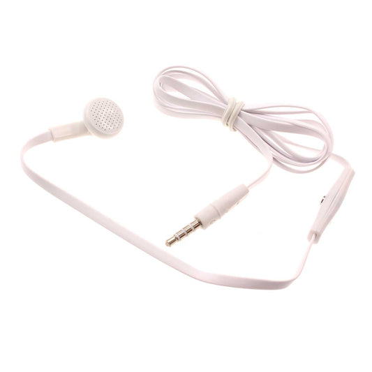 Mono Headset, Flat Headphone 3.5mm Single Earbud Wired Earphone - NWJ87