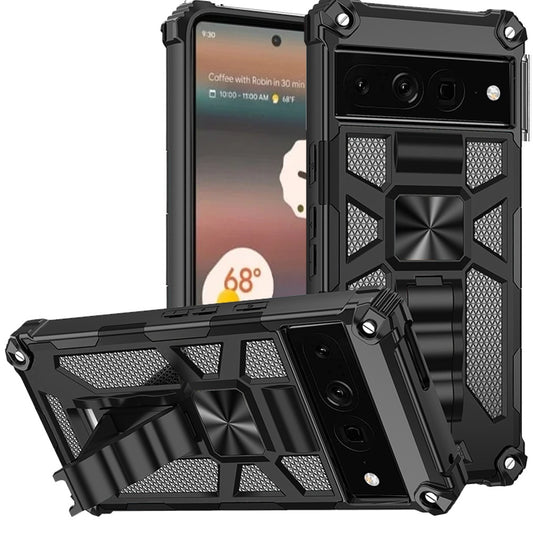 Hybrid Case Cover , Armor Shockproof Kickstand Metal For Magnet - NWY36