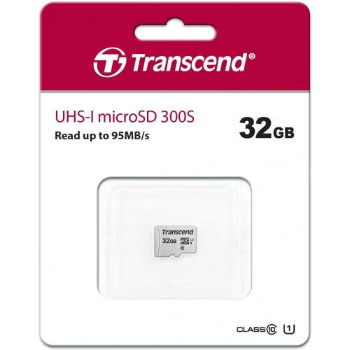 32GB Memory Card, MicroSDHC Class 10 MicroSD High Speed Transcend - NWV18