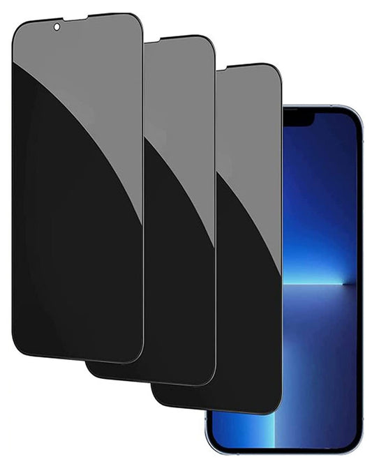 3 Pack Privacy Screen Protector, 3D Edge Anti-Peep Anti-Spy Curved Tempered Glass - NW3Z27