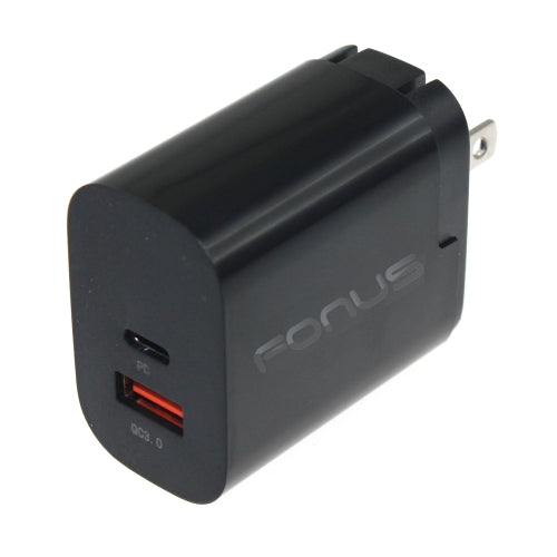 Fast Home Charger, Wall Travel Type-C Port 2-Port USB 36W - NWG48