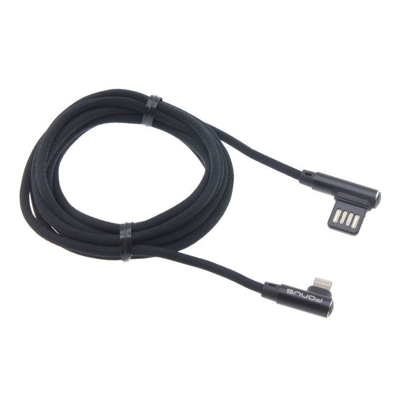 Angle USB Cable, Sync Wire Power Charger Cord 10ft - NWR36