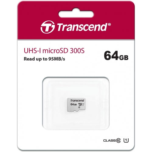 64GB Memory Card, MicroSDXC Class 10 MicroSD High Speed Transcend - NWV19