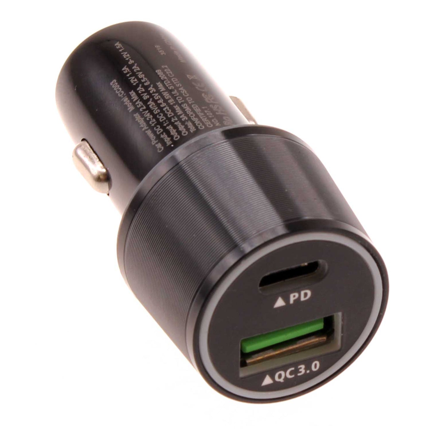 Quick Car Charger, Adapter Power Type-C PD 2-Port USB 36W - NWF49