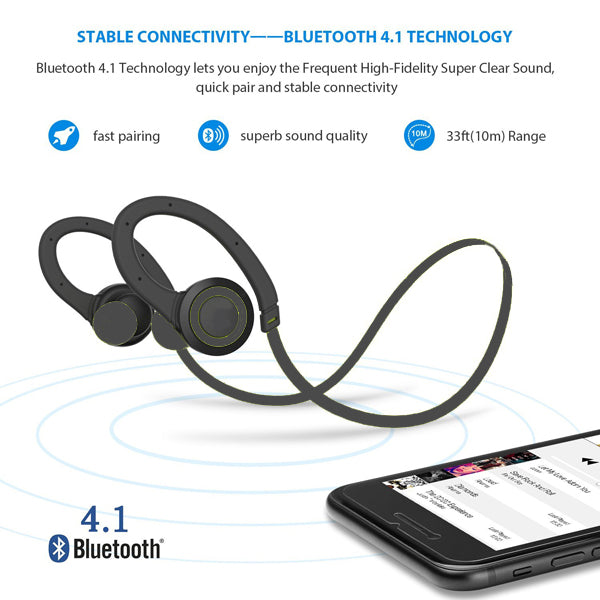 Wireless Headset, Headphones Neckband With Microphone Earphones Sports - NWA03