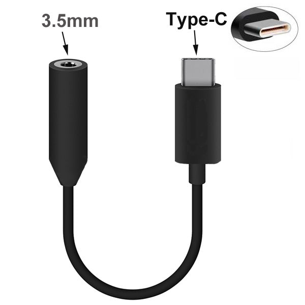 Mono Headset, Single Earbud Hands-free Microphone Earphone Type-C Adapter Retractable - NWS35