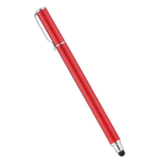 Red Stylus, Lightweight Aluminum Fiber Tip Touch Screen Pen - NWZ57