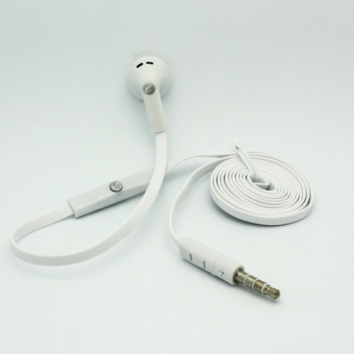 Mono Headset, Flat Headphone 3.5mm Single Earbud Wired Earphone - NWJ87