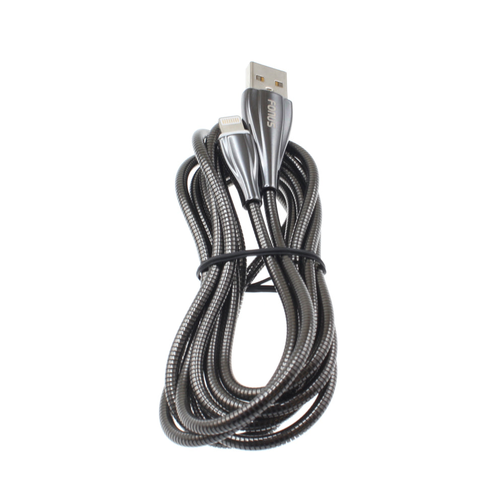 Metal USB Cable, Braided Wire Power Charger Cord 6ft - NWR87