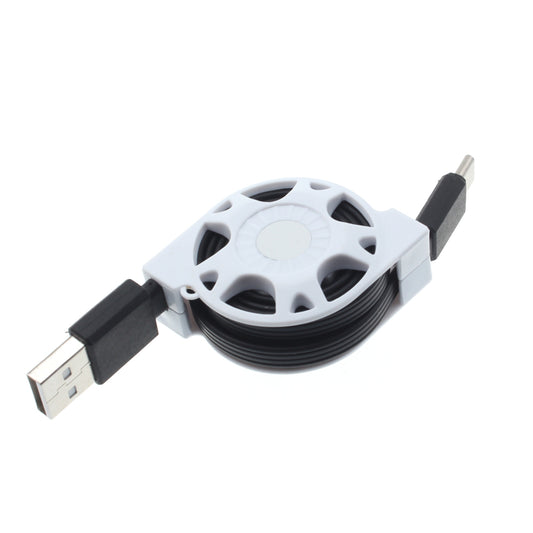 USB Cable, Cord Power Charger Type-C Retractable - NWC87
