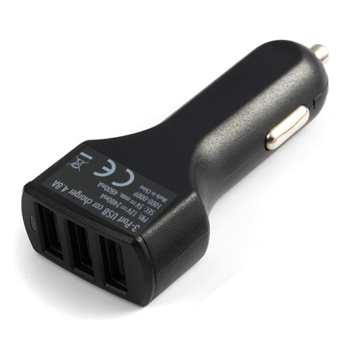 Car Charger, 6ft Type-C Cable 4.8A 3-Port USB 36W - NWM40