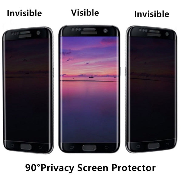 Privacy Screen Protector, Full Cover Anti-Peep Anti-Spy Curved Tempered Glass - NWC31