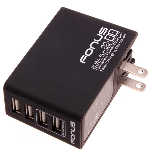 Home Charger, AC Plug Wall 6.8A 4-Port USB 34W - NWK64