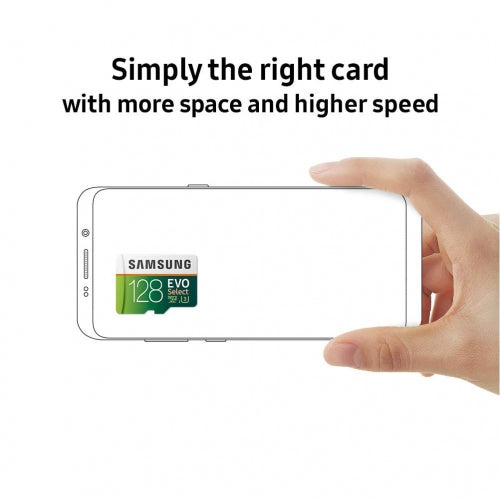 128GB Memory Card, MicroSDXC Class 10 MicroSD High Speed Samsung Evo - NWS22