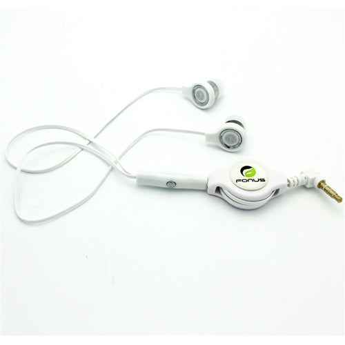 Retractable Earphones, Earbuds Handsfree Headset Hands-free Headphones - NWB72