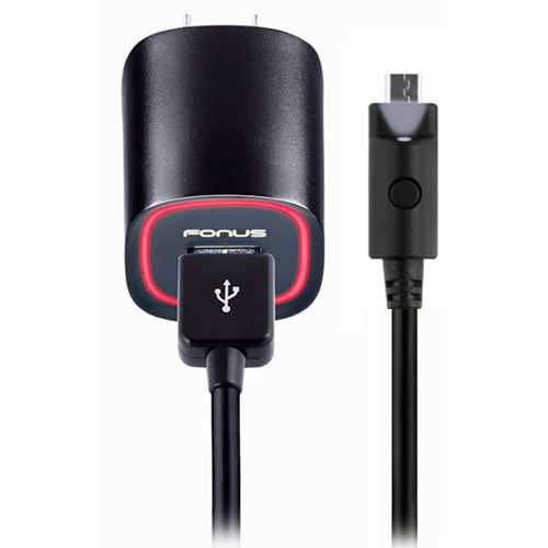 Home Charger, Power Wall Micro USB 6ft Cable 2.4A - NWM44