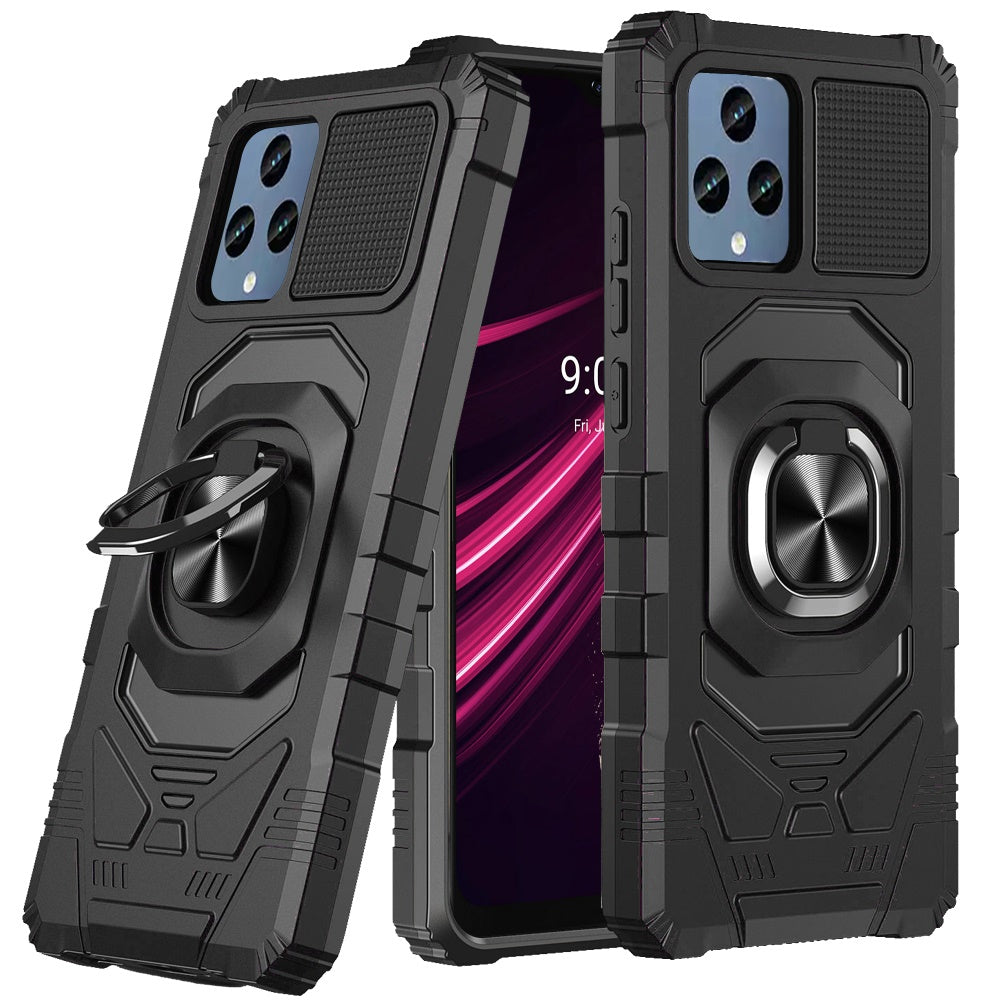 Hybrid Case Cover, Armor Shockproof Kickstand Metal Ring - NWY40