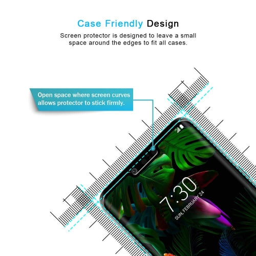 Screen Protector, Full Cover Case Friendly Curved Edge 3D Tempered Glass - NWF15