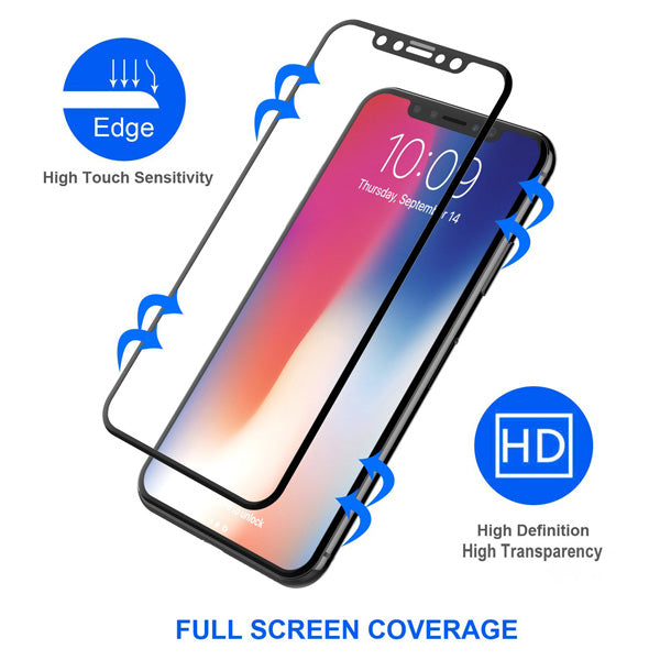 Screen Protector, Bubble Free Full Cover Curved Edge 5D Touch Tempered Glass - NWS36