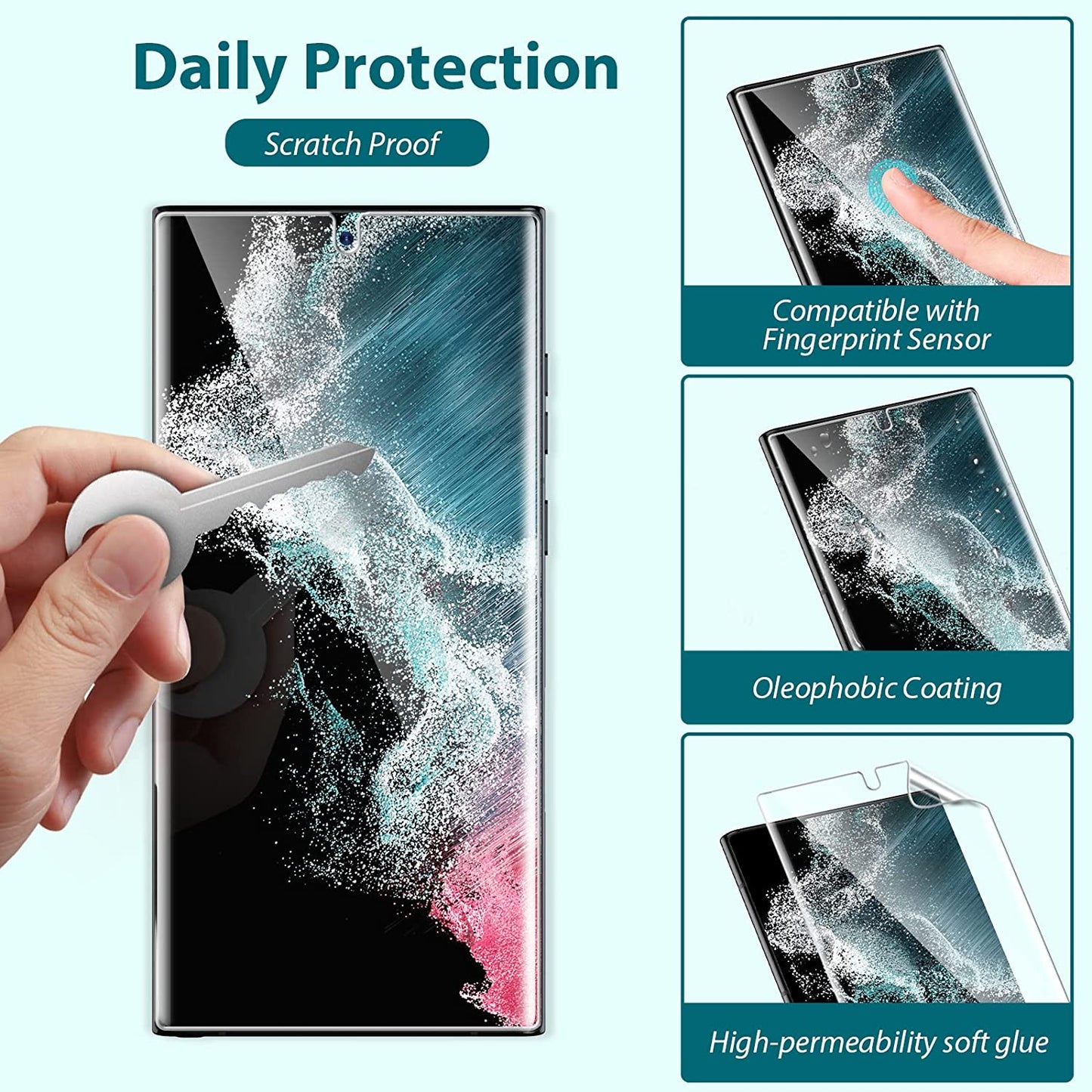 Matte Screen Protector, Case Friendly Anti-Fingerprint Anti-Glare TPU Film - NWZ34