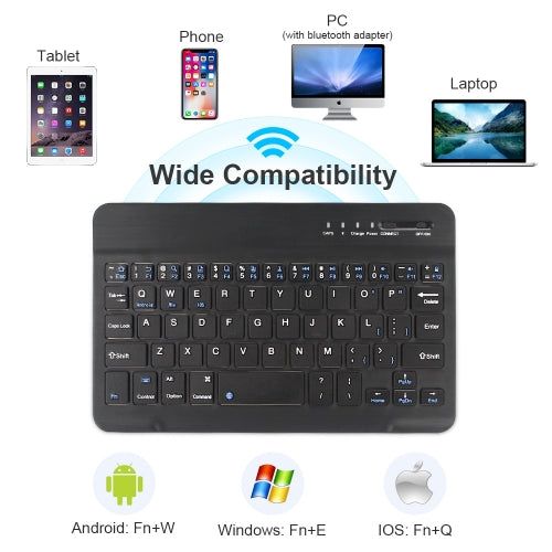 Wireless Keyboard, Compact Portable Rechargeable Ultra Slim - NWS73