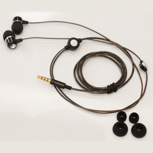 Wired Earphones, Metal Earbuds Headset Handsfree Mic Headphones Hi-Fi Sound - NWG70