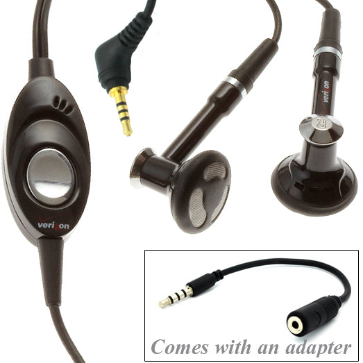 Headset, Earbuds Headphones Hands-free Mic Earphones 2.5mm to 3.5mm Adapter - NWG21