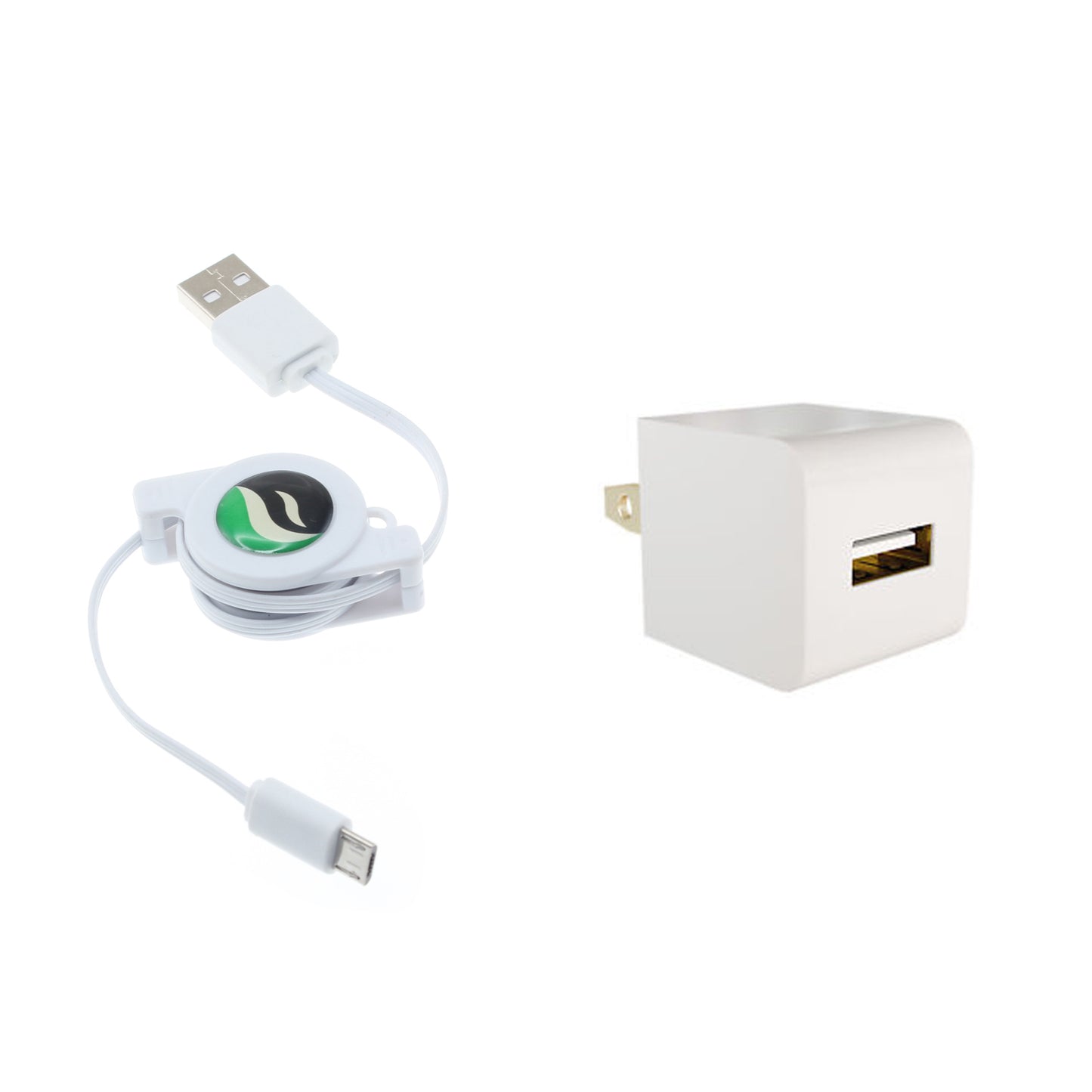 Home Charger, Adapter Power Cable Micro USB Retractable - NWC75