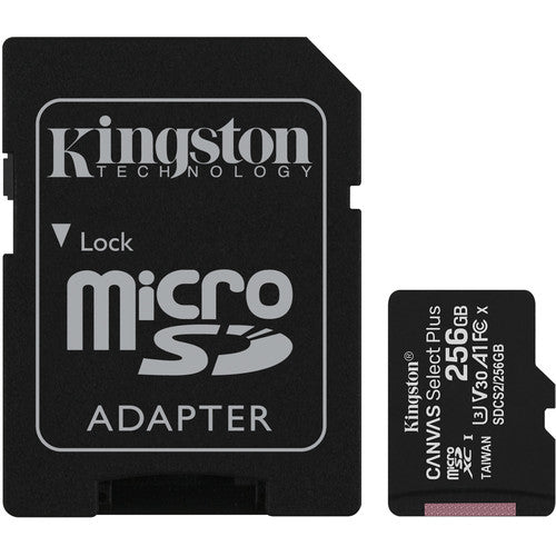 256GB Memory Card, MicroSDXC Class 10 MicroSD High Speed Kingston - NWV36